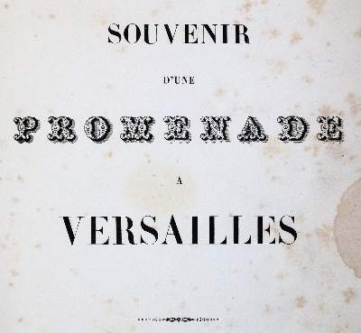 Bild Nr.1: 142-1084 Souvenir d'une Promenade a Versailles.: (Portrait)