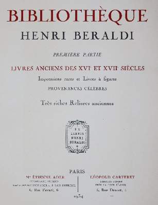 Bild Nr.5: 142-1123 Beraldi,H.: (Einband)