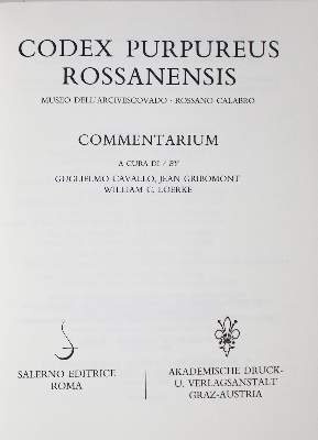 Bild Nr.2: 142-1153 Codex Purpureus Rossanensis.: (Faksimile)