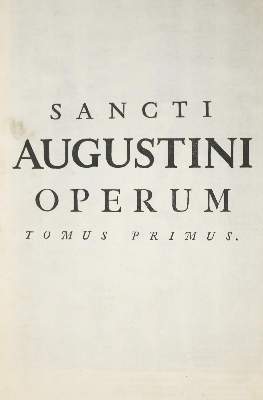 Bild Nr.2: 142-12 Augustinus,A.: (Alte Drucke, Handschriften und Theologie)