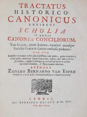 Bild Nr.1: 142-120 Espen,Z.B.van.: (Alte Drucke, Handschriften und Theologie)