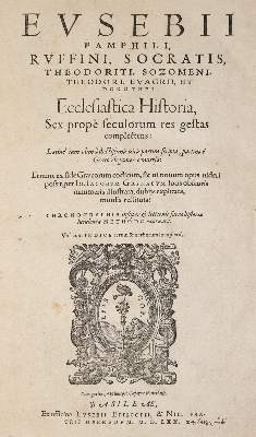 Bild Nr.1: 142-121 Eusebius u.a.: (Alte Drucke, Handschriften und Theologie)