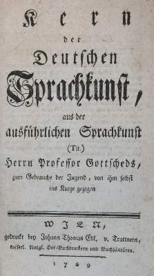 Bild Nr.2: 142-1232 Gottsched,J.C.: (Lexika - Wörterbücher - Sprachwissenschaften)