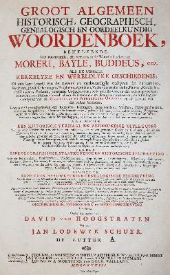 Bild Nr.2: 142-1234 Hoogstraten,D.v. u. J.L.Schuer.: (Lexika - Wörterbücher - Sprachwissenschaften)