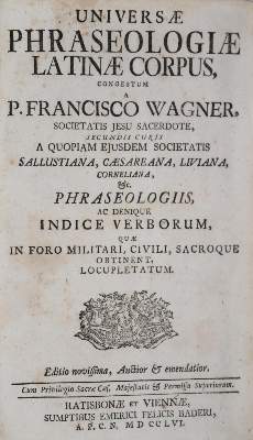 Bild Nr.1: 142-1258 Wagner,F.: (Lexika - Wörterbücher - Sprachwissenschaften)