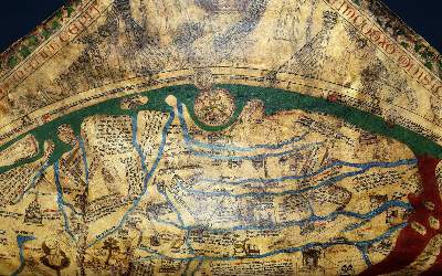 Bild Nr.1: 142-1261 Mappa Mundi.: (Bibliographie und Buchwesen)