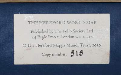 Bild Nr.5: 142-1261 Mappa Mundi.: (Bibliographie und Buchwesen)