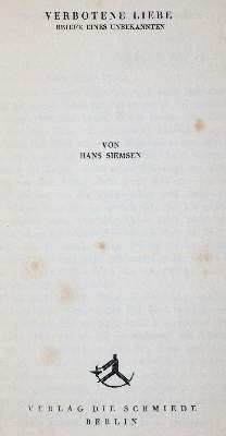Bild Nr.1: 142-1308 Sammlung: (Homosexualität)