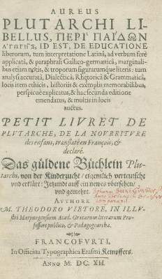 Bild Nr.1: 142-1362 Plutarchus.: (Pädagogik)
