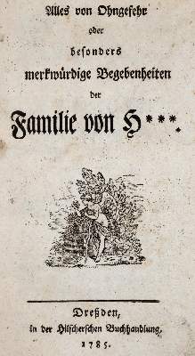 Bild Nr.1: 142-1382 Alles von Ohngefehr: (Literatur und illustrierte Bücher bis 19.Jahrhundert)