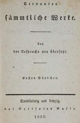 Bild Nr.1: 142-1397 Cervantes Saavedra,M.de.: (Literatur und illustrierte Bücher bis 19.Jahrhundert)