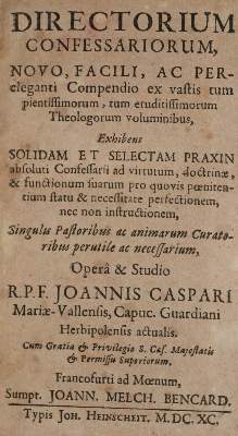 Bild Nr.1: 142-142 Gaspard (de Mergentheim),J.: (Alte Drucke, Handschriften und Theologie)
