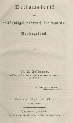 Bild Nr.1: 142-1424 Falkmann,Ch.F.: (Literatur und illustrierte Bücher bis 19.Jahrhundert)
