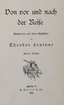 Bild Nr.1: 142-1432 Fontane,T.: (Literatur und illustrierte Bücher bis 19.Jahrhundert)