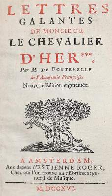 Bild Nr.1: 142-1433 Fontenelle,B. (Le Bouvier)de.: (Literatur und illustrierte Bücher bis 19.Jahrhundert)