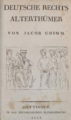 Bild Nr.1: 142-1450 Grimm,J.: (Literatur und illustrierte Bücher bis 19.Jahrhundert)