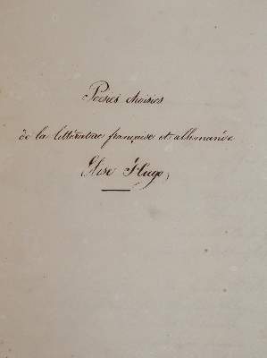 Bild Nr.1: 142-1453 Hugo, Elise.: (Handschriften)