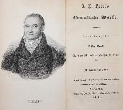 Bild Nr.1: 142-1454 Hebel,J.P.: (Literatur und illustrierte Bücher bis 19.Jahrhundert)