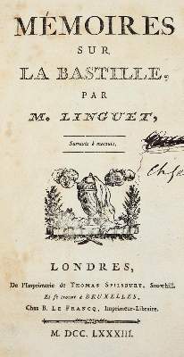 Bild Nr.1: 142-1476 Linguet,H.: (Literatur und illustrierte Bücher bis 19.Jahrhundert)