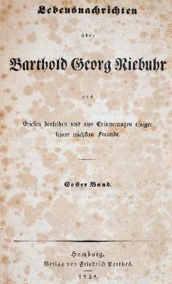 Bild Nr.1: 142-1490 Niebuhr,B.G.: (Literatur und illustrierte Bücher bis 19.Jahrhundert)