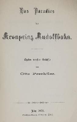 Bild Nr.1: 142-1505 Prechtler,O.: (Literatur und illustrierte Bücher bis 19.Jahrhundert)