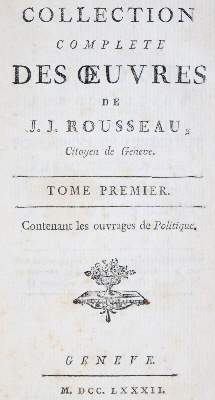 Bild Nr.1: 142-1510 Rousseau,J.J.: (Literatur und illustrierte Bücher bis 19.Jahrhundert)