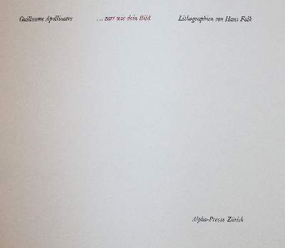 Bild Nr.3: 142-1565 Apollinaire,G.: (Literatur und illustrierte Bücher 20.Jahrhundert - Alte Literatur in modernen Ausgaben)