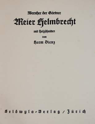 Bild Nr.1: 142-1604 Wernher der Gärtner.: (Literatur und illustrierte Bücher 20.Jahrhundert - Alte Literatur in modernen Ausgaben)