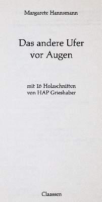 Bild Nr.1: 142-1657 Hannsmann,M.: (Grieshaber)