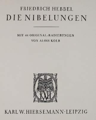 Bild Nr.1: 142-1665 Hebbel,F.: (Literatur und illustrierte Bücher 20.Jahrhundert - Alte Literatur in modernen Ausgaben)