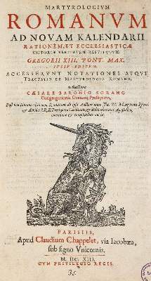 Bild Nr.1: 142-17 Baronius,C.: (Alte Drucke, Handschriften und Theologie)