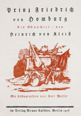 Bild Nr.1: 142-1703 Kleist,H.v.: (Literatur und illustrierte Bücher 20.Jahrhundert - Alte Literatur in modernen Ausgaben)