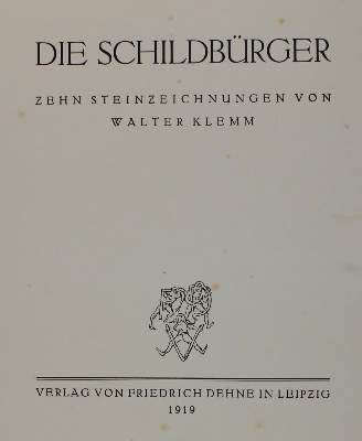 Bild Nr.2: 142-1707 Klemm,W.: (Literatur und illustrierte Bücher 20.Jahrhundert - Alte Literatur in modernen Ausgaben)