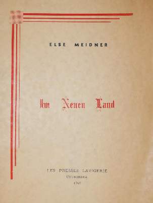 Bild Nr.1: 142-1737 Meidner,E.: (Literatur und illustrierte Bücher 20.Jahrhundert - Alte Literatur in modernen Ausgaben)