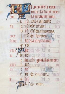 Bild Nr.1: 142-175 Kalendarium.: (Handschriften)