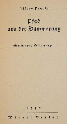 Bild Nr.1: 142-1758 Petzold,A.: (Literatur und illustrierte Bücher 20.Jahrhundert - Alte Literatur in modernen Ausgaben)