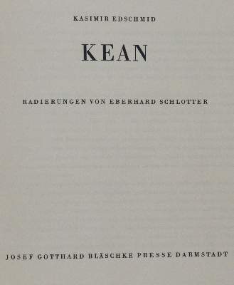 Bild Nr.1: 142-1807 Edschmid,K.: (Schlotter)