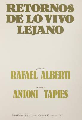 Bild Nr.6: 142-1826 Alberti,R.: (Tapies)