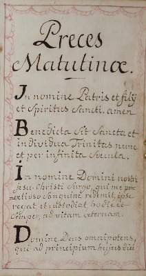 Bild Nr.1: 142-183 Preces Matutinae.: (Handschriften)