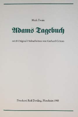 Bild Nr.3: 142-1838 Twain,M.: (Literatur und illustrierte Bücher 20.Jahrhundert - Alte Literatur in modernen Ausgaben)
