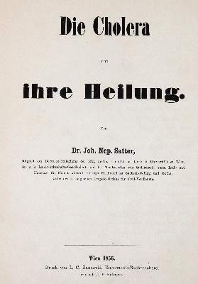 Bild Nr.1: 142-1897 Satter,J.N.: (Medizin, Cholera)