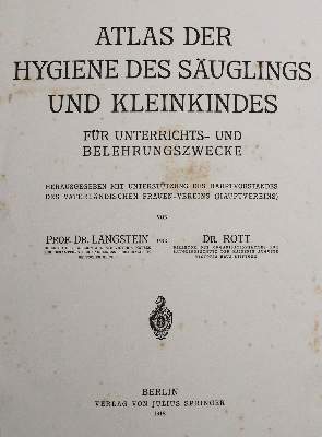 Bild Nr.1: 142-1916 Langstein,L. u. F.Rott.: (Medizin)