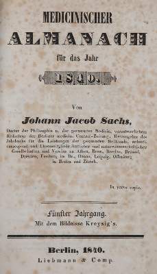 Bild Nr.3: 142-1941 Sachs,J.J.: (Medizin)