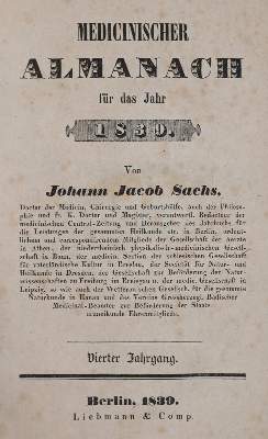 Bild Nr.5: 142-1941 Sachs,J.J.: (Medizin)