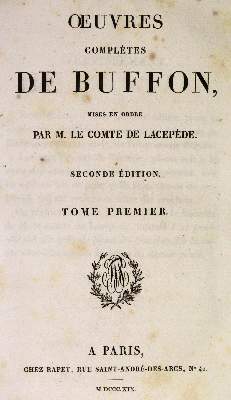 Bild Nr.1: 142-1968 Buffon,(G.L L.de).: (Zoologie)