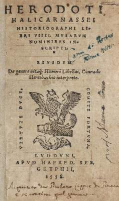 Bild Nr.1: 142-197 Herodotus.: (Alte Drucke, Handschriften und Theologie)