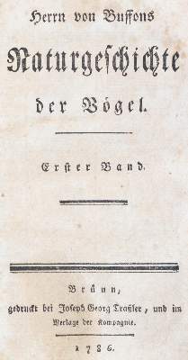 Bild Nr.1: 142-1995 Buffon,(G.L.L.).: (Zoologie, Vögel)