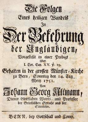 Bild Nr.1: 142-2 Altmann,J.G.: (Alte Drucke, Handschriften und Theologie)