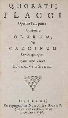 Bild Nr.1: 142-202 Horatius Flaccus,Q.: (Alte Drucke, Handschriften und Theologie)