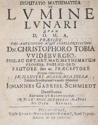 Bild Nr.1: 142-2077 Schmiedt,J.G.: (Verschiedene Gebiete - Varia, Astronomie)